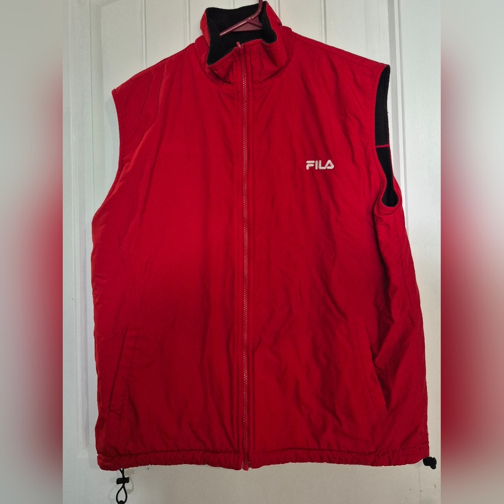 🏷Mens Vintage Fila Reversable Vest Size Large